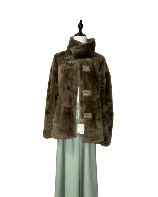 精緻羊皮毛一體雙面外套