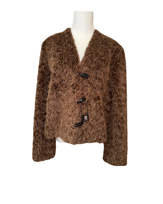 時尚人造毛皮外套