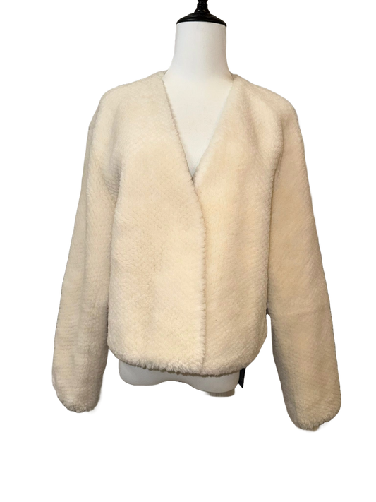 米白色羊毛麂皮內膽外套