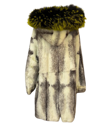 2面水貂派克外套