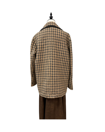 80% 綿羊毛紡織西裝外套