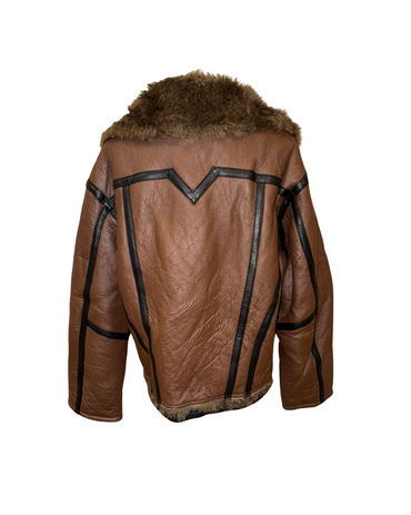 時尚感羊皮毛一體外套