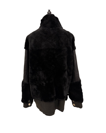 水貂拼羊毛皮毛一體奢華外套