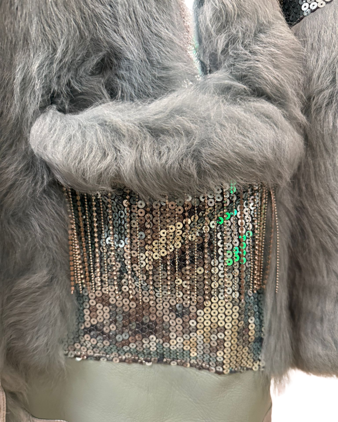 可拆卸毛領托斯卡納羊毛大衣
