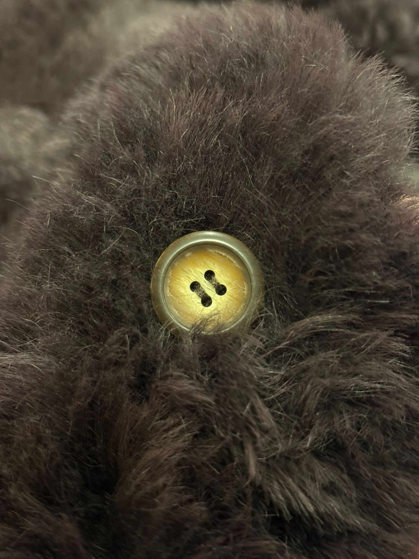 深棕色托斯卡納皮毛一體大衣